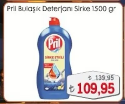 Pril Bulaşık Deterjanı Sirke 1500 Gr