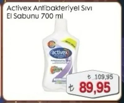 Activex Antibakteriyel Sıvı El Sabunu 700 Ml
