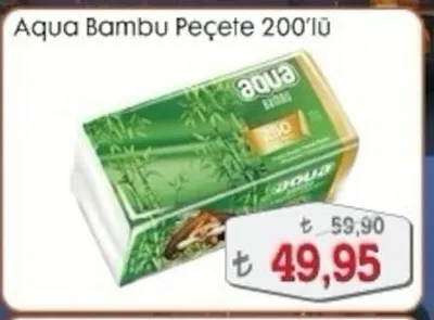 Aqua Bambu Peçete 200'Lü