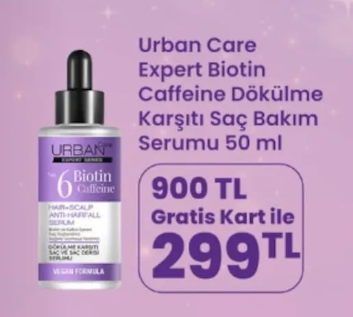 Urban Care Expert Biotin Caffeine Dökülme Karşıtı Saç Bakım Serumu 50 Ml