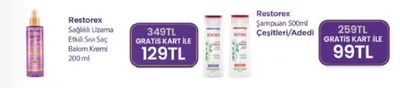 Restorex Sağlıklı Uzama Etkili Sıvı Saç Bakım Kremi 200 Ml