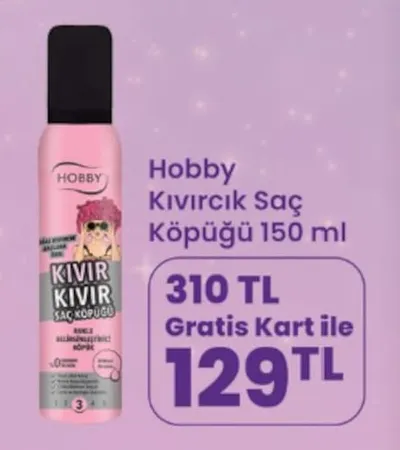 Hobby Kıvırcık Saç Köpüğü 150 Ml