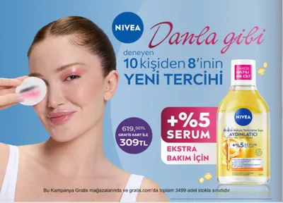 Nivea Micellar Makyaj Temizleme Suyu Aydınlatıcı