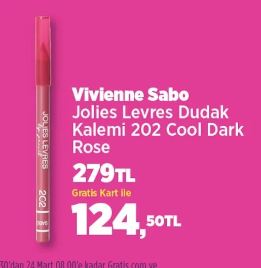 Vivienne Sabo Jolies Levres Dudak Kalemi 202 Cool Dark Rose