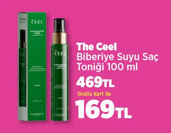 The Ceel Biberiye Suyu Saç Toniği 100 Ml