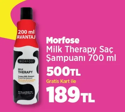 Morfose Milk Therapy Saç Şampuanı 700 Ml