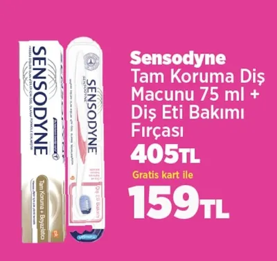Sensodyne Tam Koruma Diş Macunu 75 Ml + Diş Eti Bakımı Fırçası