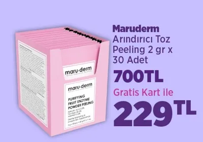 Maruderm Arındırıcı Toz Peeling 2 Gr X 30 Adet