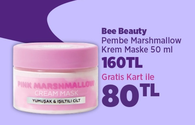 Bee Beauty Pembe Marshmallow Krem Maske 50 Ml