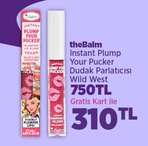 The Balm Instant Plump Your Pucker Dudak Parlatıcısı Wild West