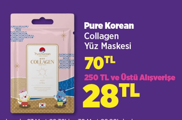 Pure Korean Collagen Yüz Maskesi
