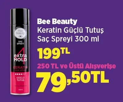 Bee Beauty Keratin Güçlü Tutuş Saç Spreyi 300 Ml
