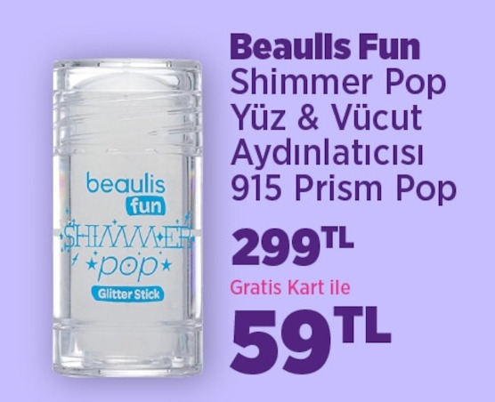 Beaulls Fun Shimmer Pop Yüz & Vücut Aydınlatıcısı 915 Prism Pop