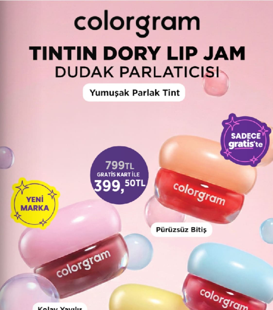 Colorgram Tintin Dory Lip Jam Dudak Parlaticisi