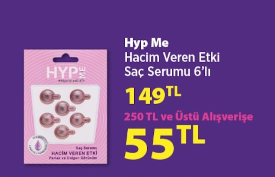 Hyp Me Hacim Veren Etki Saç Serumu 6'Lı