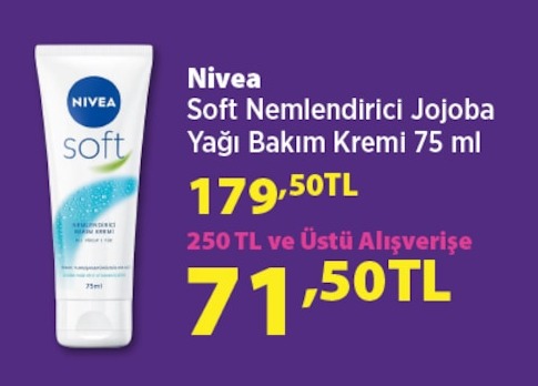Nivea Soft Nemlendirici Jojoba Yağı Bakım Kremi 75 Ml