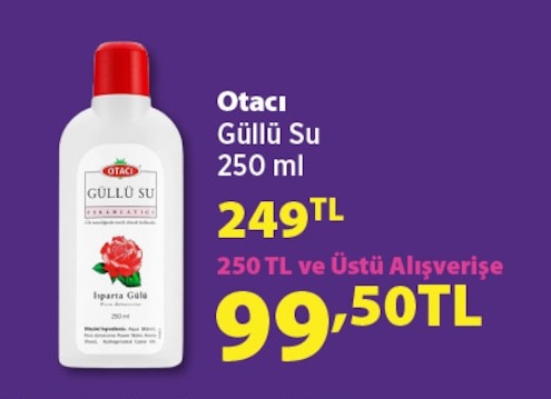 Otacı Güllü Su 250 Ml