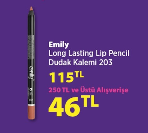 Emily Long Lasting Lip Pencil Dudak Kalemi 203