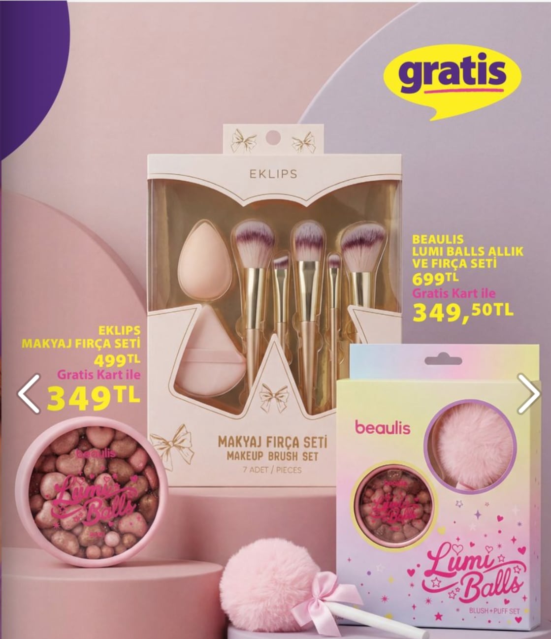 Eklips Makyaj Fırça Seti 7 Adet / Pieces