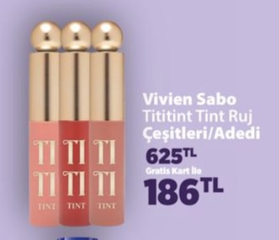 Vivien Sabo Tititint Tint Ruj Çeşitleri/Adedi