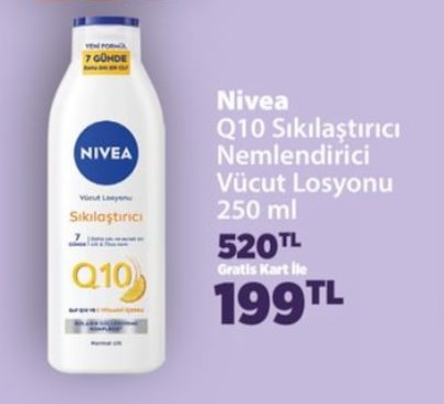 Nivea Q10 Sıkılaştırıcı Nemlendirici Vücut Losyonu 250 Ml