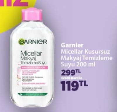 Garnier Micellar Kusursuz Makyaj Temizleme Suyu 200 Ml