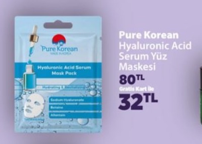 Pure Korean Hyaluronic Acid Serum Yüz Maskesi