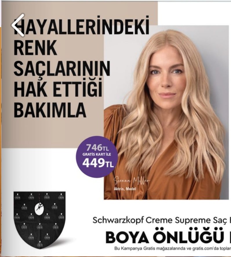 Schwarzkopf Creme Supreme Saç Boyası Ve Ürün Koruyucu Önlük