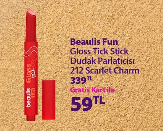 Beaulıs Fun Gloss Tick Dudak Parlatıcısı 212 Scarlet Charm