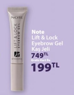 Note Lift & Lock Eyebrow Gel Kaş Jeli