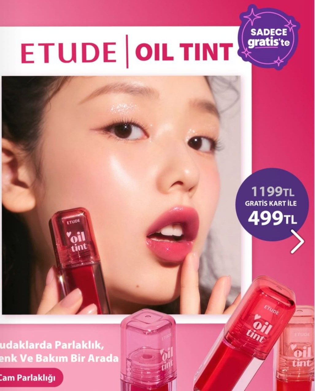 Etude Oil Tint Dudak Parlatıcısı