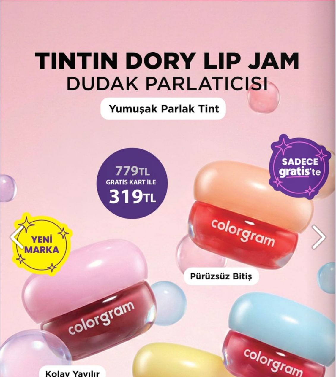 Colorgram Tintin Dory Lip Jam Dudak Parlatıcısı
