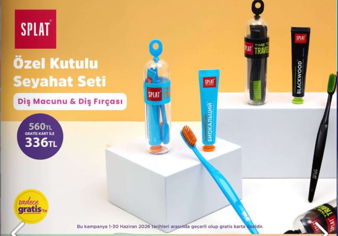 Splat Özel Kutulu Seyahat Seti Diş Macunu & Diş Fırçası