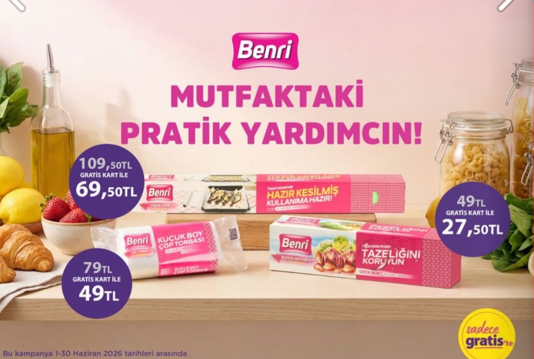Benri Hazır Kesilmiş Pişirme Kağıdı