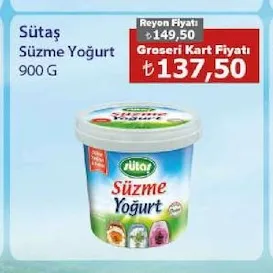 Sütaş Süzme Yoğurt 900 G