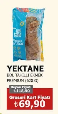 Yektane Bol Tahilli Ekmek Premium (620 G)