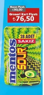 Mentos Sour Sakız 28 Adet
