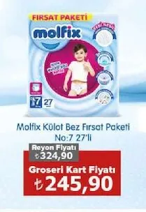 Molfix Külot Bez Fırsat Paketi No:7 27'Li