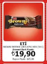 Eti Browni Intense Çikolatalı Kek (50 G)