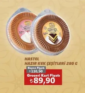 Hastel Hazir Kek Çeşi̇Tleri̇ 280 G