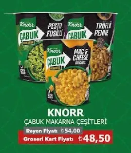 Knorr Çabuk Makarna Çeşitleri