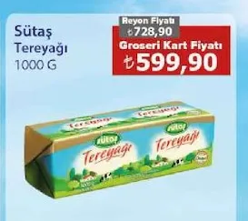 Sütaş Tereyağı 1000 G