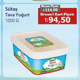 Sütaş Tava Yoğurt 1000 G