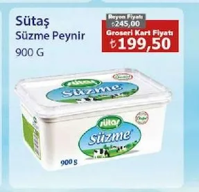 Sütaş Süzme Peynir 900 G