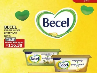 Becel Margarin Kase Zeytinyağlı (500 G)