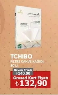 Tchibo Filtre Kahve Kağıdı 80'Li