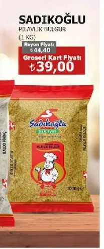 Sadıkoğlu Pilavlık Bulgur (1 Kg)
