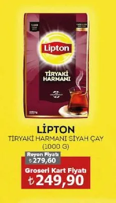 Lipton Tiryaki Harmanı Siyah Çay (1000 G)