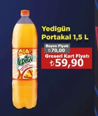 Yedigün Portakal 1,5 L