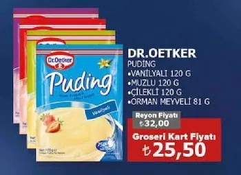 Dr.Oetker Puding Vanilyalı 120 G